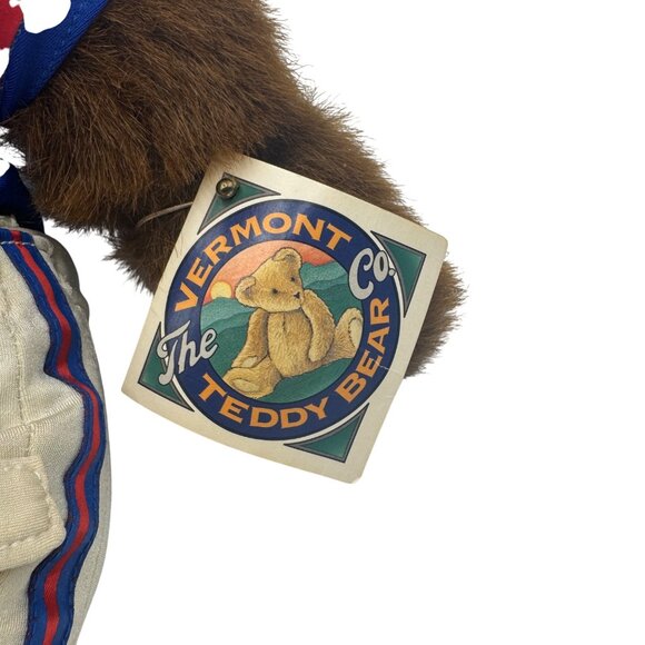 NFL Giants Teddy Bear With Helmet & Jersey By Vermont Teddy Bear Co. - Picture 3 of 9